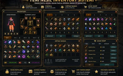 Yeni Nesil Inventory Sistemi